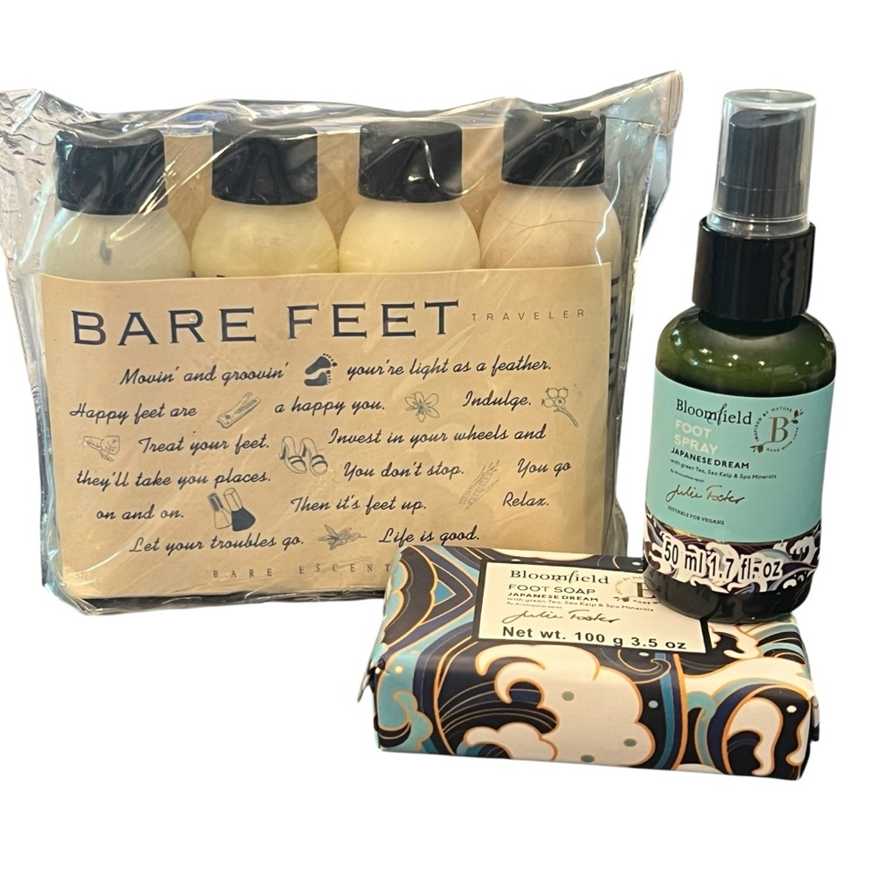 Bloomfield & Bare Feet Foot Care Beauty‎ Products Clean Moisturize Energize